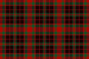 Plaid background, check seamless pattern in red. Vector fabric texture for textile print, wrapping paper, gift card or wallpaper.