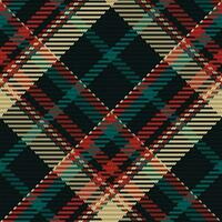 Seamless pattern of scottish tartan plaid. Repeatable background with check fabric texture. Vector backdrop striped textile print.