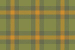 Plaid background, check seamless pattern in green. Vector fabric texture for textile print, wrapping paper, gift card or wallpaper.