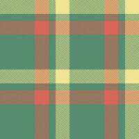 Pattern vector check of fabric seamless textile with a plaid tartan background texture.