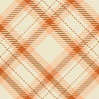 Vector fabric textile of seamless plaid pattern with a tartan background texture check.