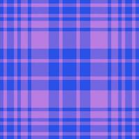 Check background textile of fabric seamless texture with a plaid tartan vector pattern.