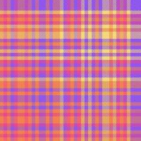 Plaid background texture of tartan textile fabric with a pattern check vector seamless.