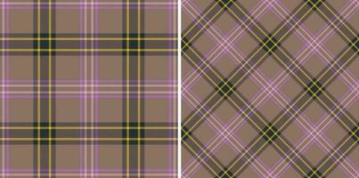 Background pattern tartan of seamless textile plaid with a texture vector check fabric.