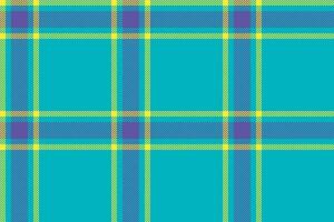 Plaid background, check seamless pattern in blue. Vector fabric texture for textile print, wrapping paper, gift card or wallpaper.