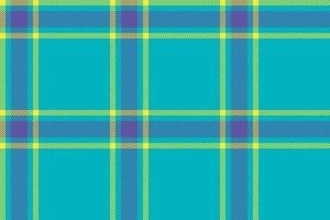 Plaid background, check seamless pattern in blue. Vector fabric texture for textile print, wrapping paper, gift card or wallpaper.