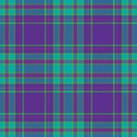 Plaid seamless pattern in blue. Check fabric texture. Vector textile print.