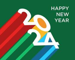 Creative calendar poster 2022 happy new year. Vector illustration rainbow bright color.