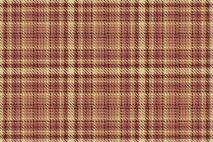 Seamless background check of fabric plaid pattern with a textile tartan texture vector. vector