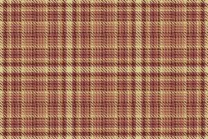 Seamless background check of fabric plaid pattern with a textile tartan texture vector. vector