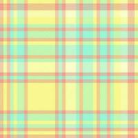 Plaid textile fabric of seamless background tartan with a vector texture check pattern.