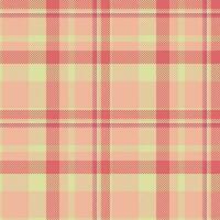 Background textile texture of plaid vector fabric with a seamless check tartan pattern.