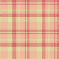 Background textile texture of plaid vector fabric with a seamless check tartan pattern.