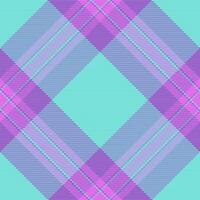 Seamless fabric tartan of check pattern background with a plaid texture vector textile.