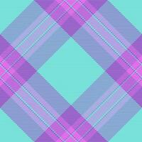 Seamless fabric tartan of check pattern background with a plaid texture vector textile.