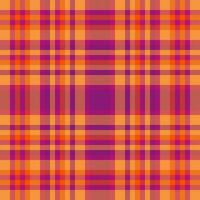 Seamless fabric textile of plaid check tartan with a background texture pattern vector. vector