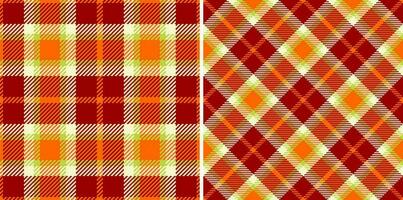 Check fabric background of pattern texture vector with a textile seamless tartan plaid.
