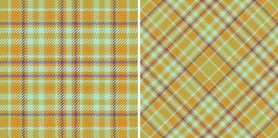 Texture textile pattern of background check tartan with a seamless vector fabric plaid.