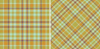 Texture textile pattern of background check tartan with a seamless vector fabric plaid.