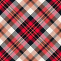 Plaid pattern vector. Check fabric texture. Seamless textile design for clothes, paper print. vector
