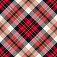 Plaid pattern vector. Check fabric texture. Seamless textile design for clothes, paper print. vector