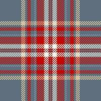 Plaid check pattern. Seamless fabric texture. Tartan textile print. vector