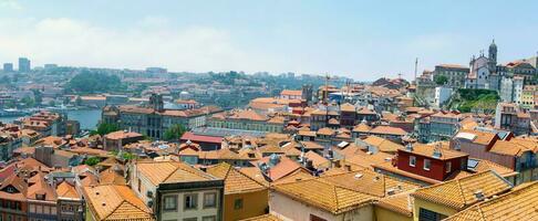 Porto famous historic city, Portugal. Architecture of old town. Travel to Ribeira and Douro river. photo