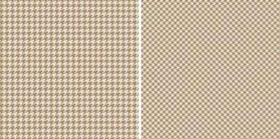 Seamless Houndstooth Pattern In Brown Tones. Vector Image. Royalty