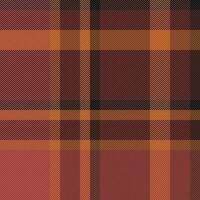 Seamless plaid textile of background vector fabric with a tartan check texture pattern.