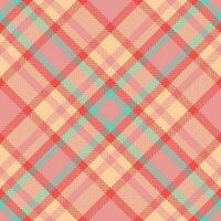 Textile pattern check of background fabric tartan with a seamless plaid texture vector. vector