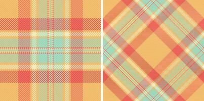 Plaid pattern vector of check tartan texture with a background fabric textile seamless.