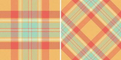 Plaid pattern vector of check tartan texture with a background fabric textile seamless.