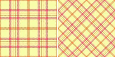 Tartan pattern background of fabric textile seamless with a check plaid texture vector. vector