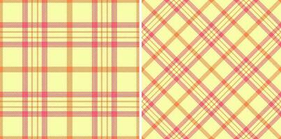 Tartan pattern background of fabric textile seamless with a check plaid texture vector. vector