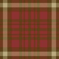 Plaid check pattern. Seamless fabric texture. Tartan textile print. vector