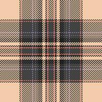 Plaid check pattern. Seamless fabric texture. Tartan textile print. vector