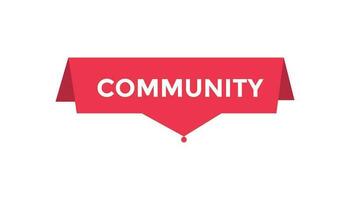 Community button web banner templates. Vector Illustration