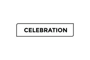 celebration button web banner templates. Vector Illustration