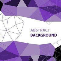 Abstract purple geometric background with polygon design vector