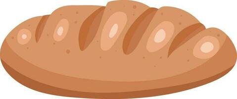 Bread Loaf Basket Long Baguette Illustration Graphic Element Art Card vector