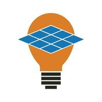 solar light logo vector