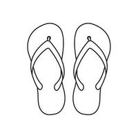 flip-flops icon vector