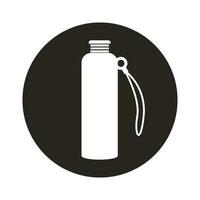 Drinking water bottles icon vector