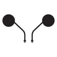 Rearview mirror icon vector