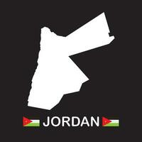 Jordan map icon vector