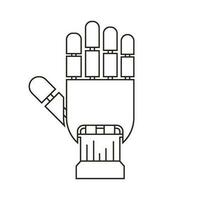 Robot hand icon vector