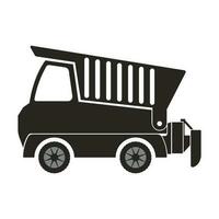 Earthmoving truck icon vector