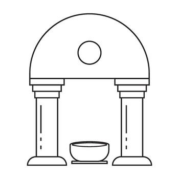 caldarium icon design vector