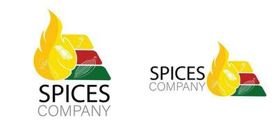 Spices logo company vector