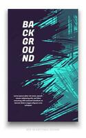 Abstract grunge background cover design with brush strokes concept. Design element for posters, magazines, book covers, brochure template, flyer, presentation. vector